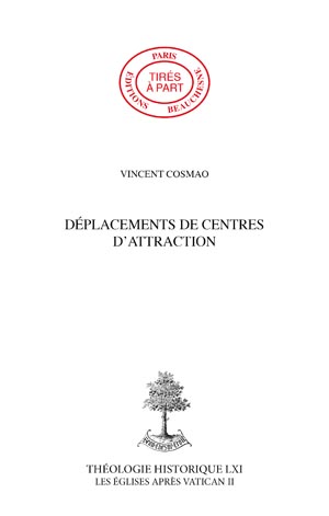 DÉPLACEMENTS DE CENTRES D\'ATTRACTION